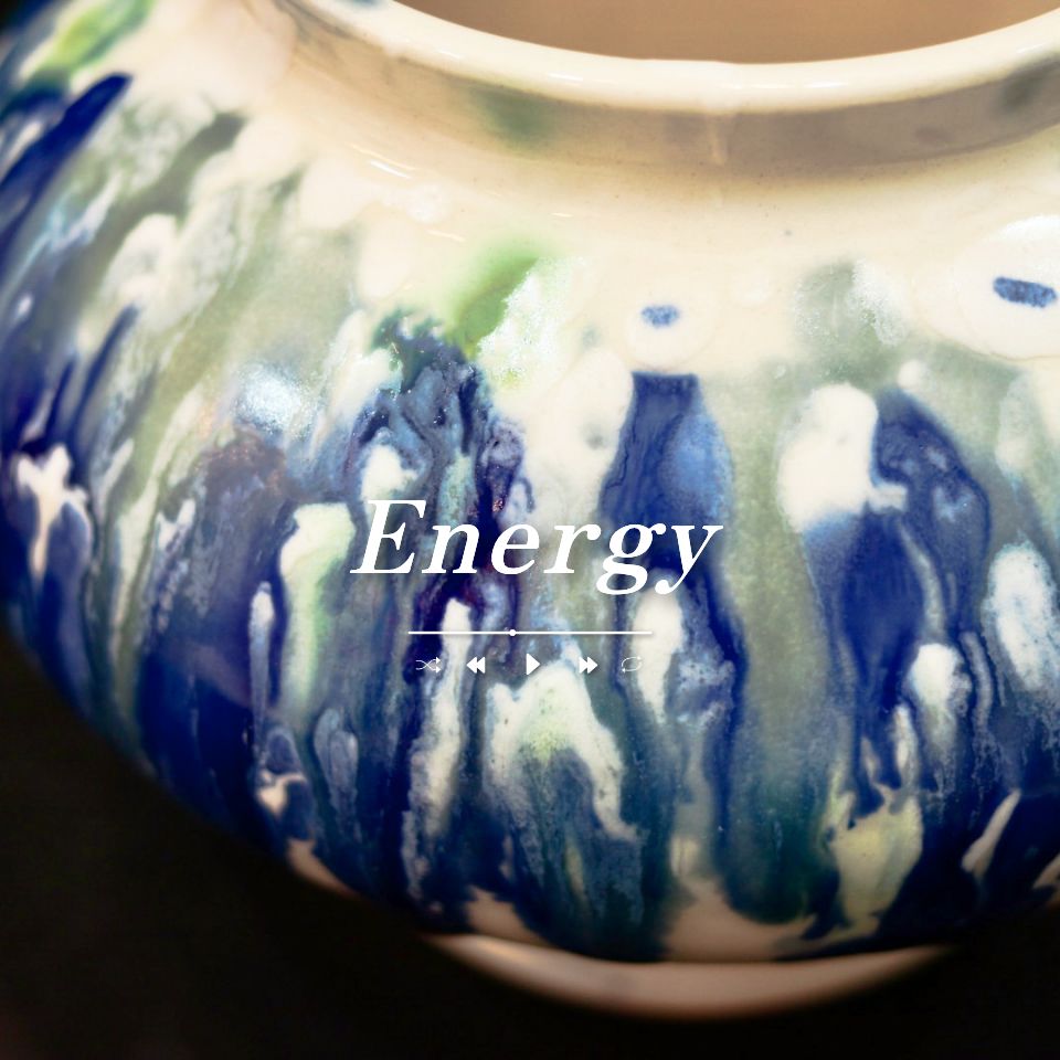 Energy — experimental glazed ceramic work by Michelle Hong